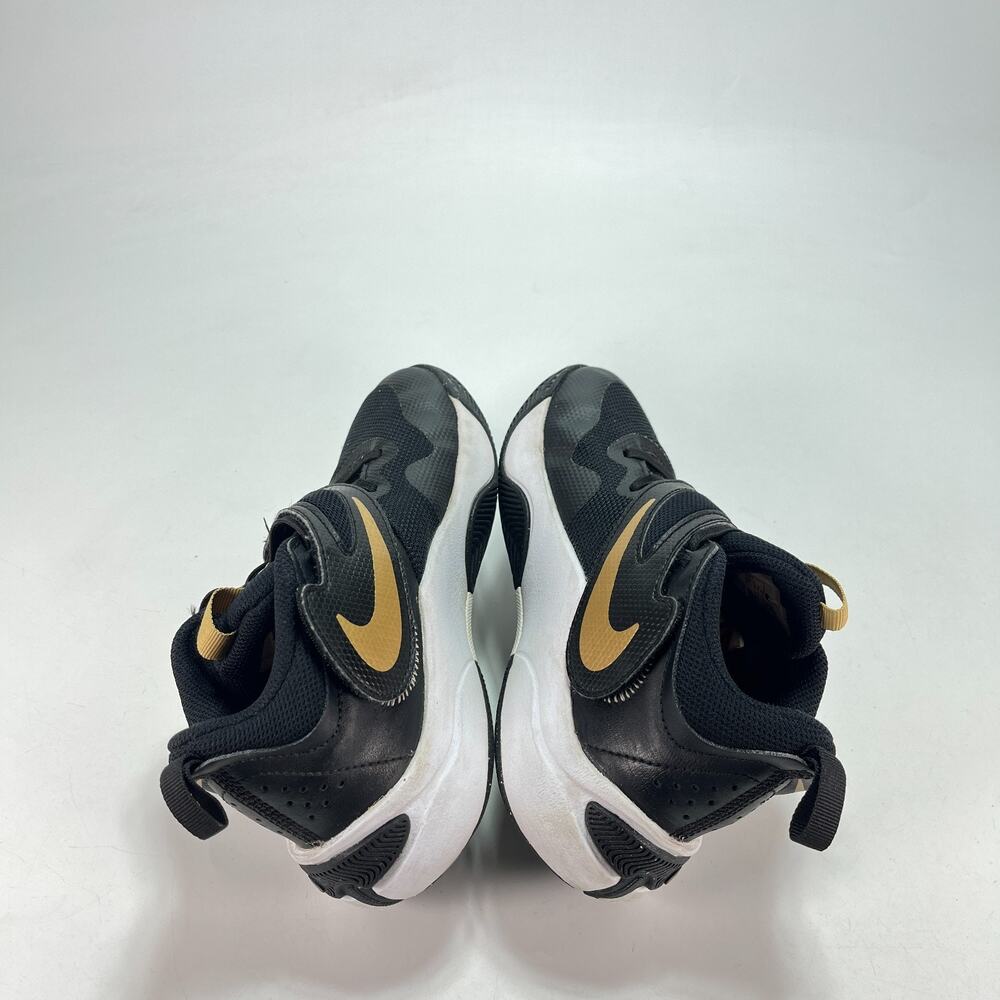 Nike Team Hustle D 11 Black Gold White Basketball Shoes DV8994-004 Youth Size 2Y - Picture 5 of 9